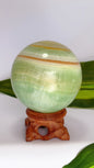 Pistachio Calcite Sphere 408g