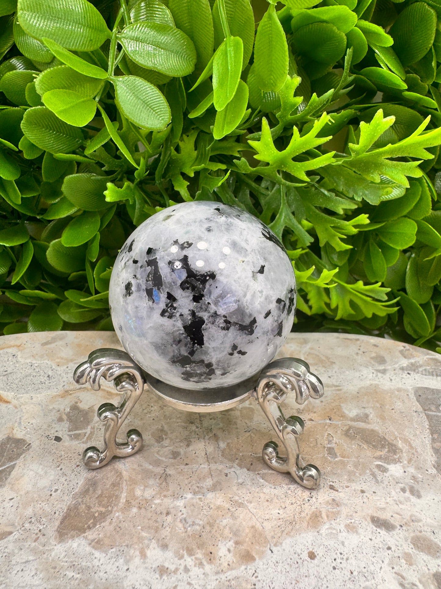 Rainbow Moonstone Sphere 226g