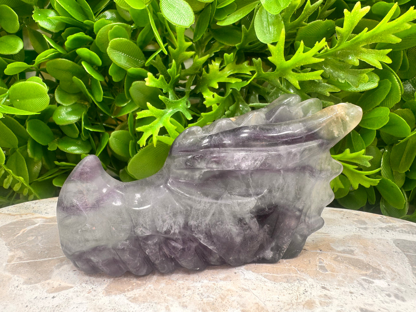 Rainbow Fluorite Dragon 522g