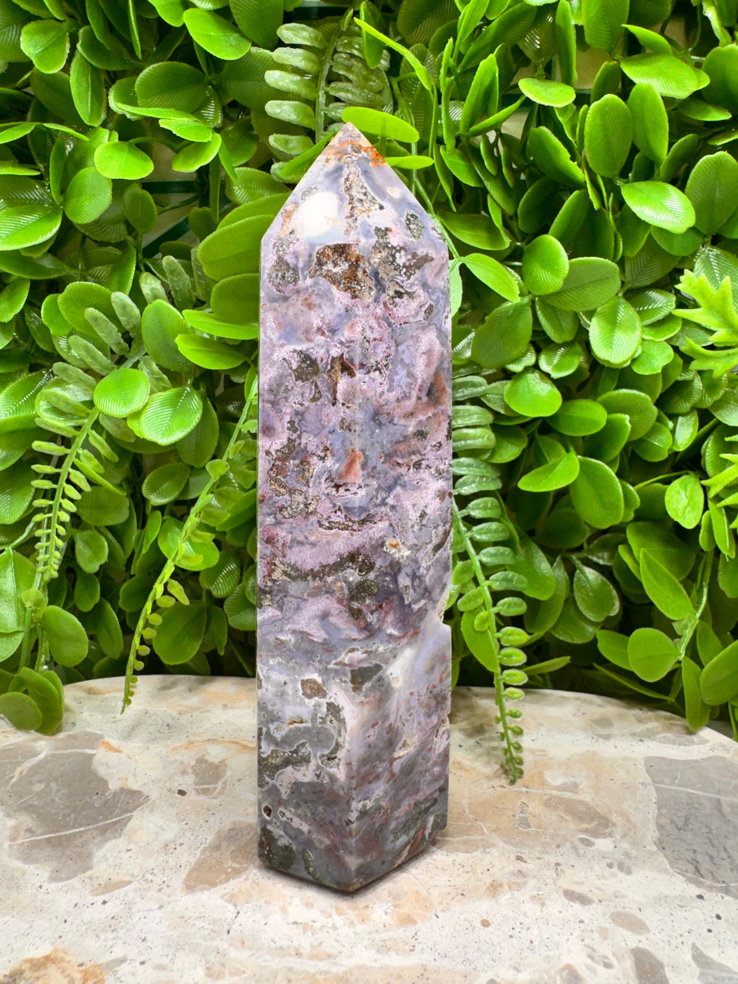 Moss Agate Tower 610g