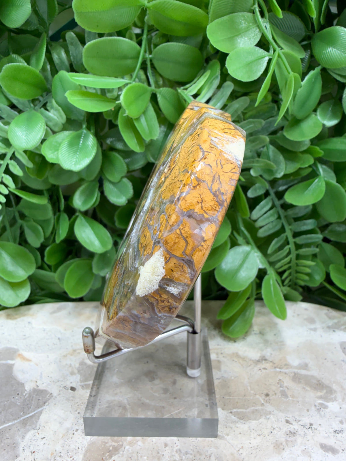 Brecciated Drusy Agate Heart | Strength • Grounding • Stability