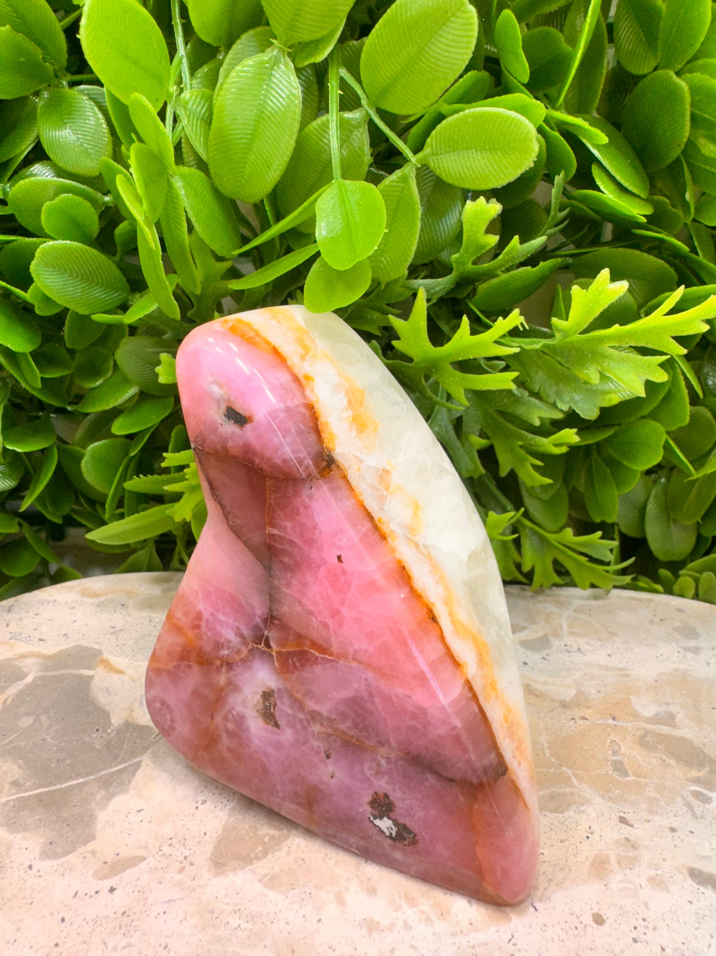 Pink Aragonite Freeform 498g