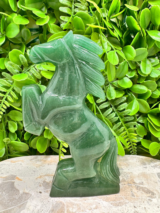 Green Aventurine Horse 312g