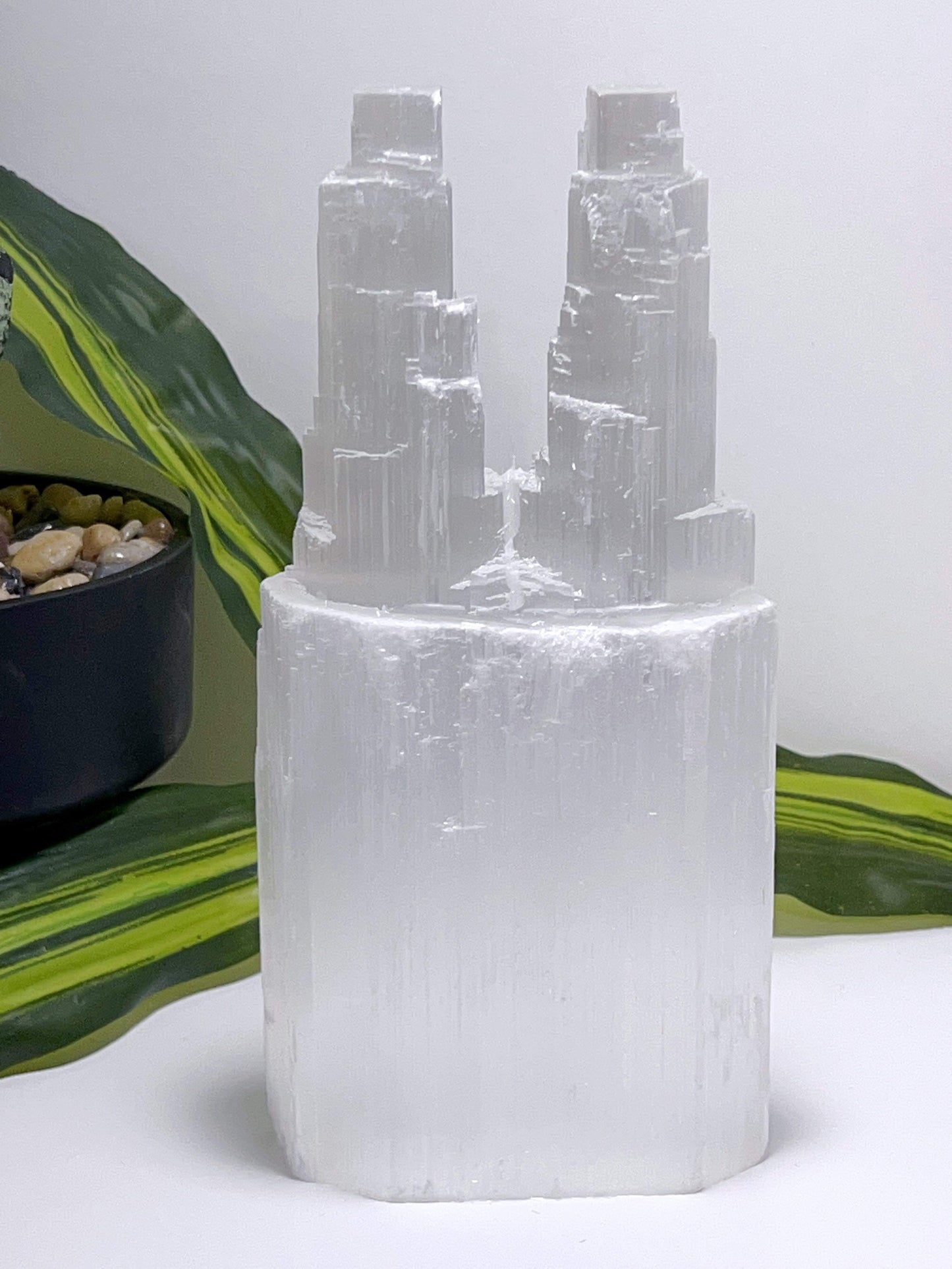 Selenite Twin Tower 1198G