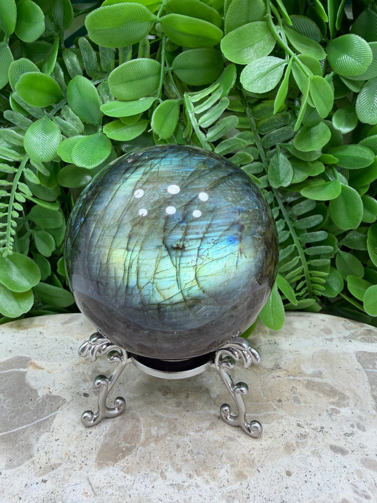 Labradorite Sphere | Protection • Intuition • Transformation