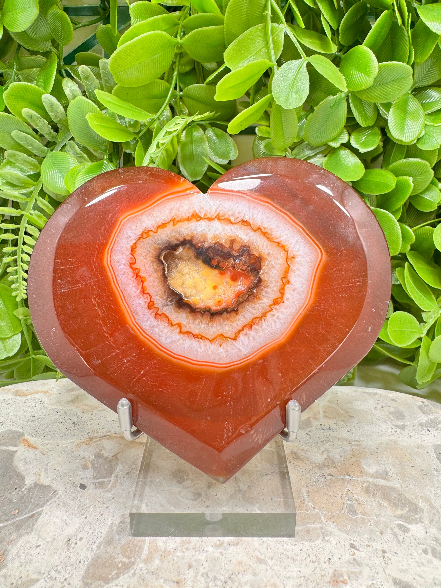 Carnelian Druzy Heart 242g