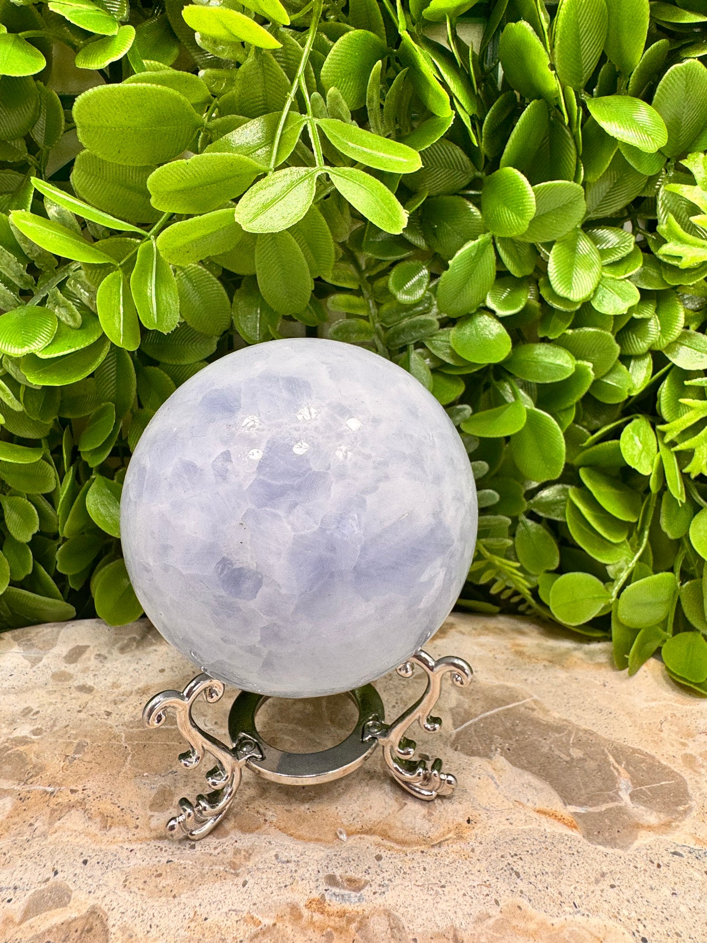 Blue Calcite Sphere 650g