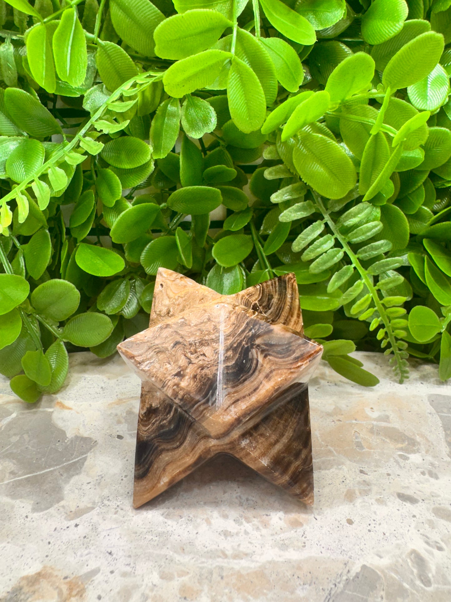 Chocolate Calcite Merkaba 314g