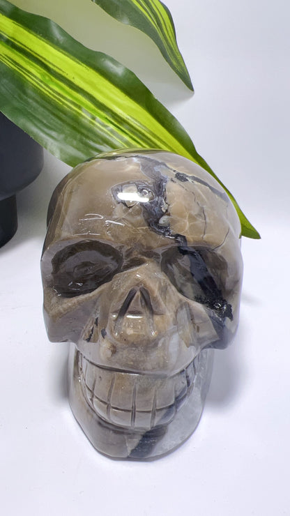 Volcanic Agate Skull 1156g