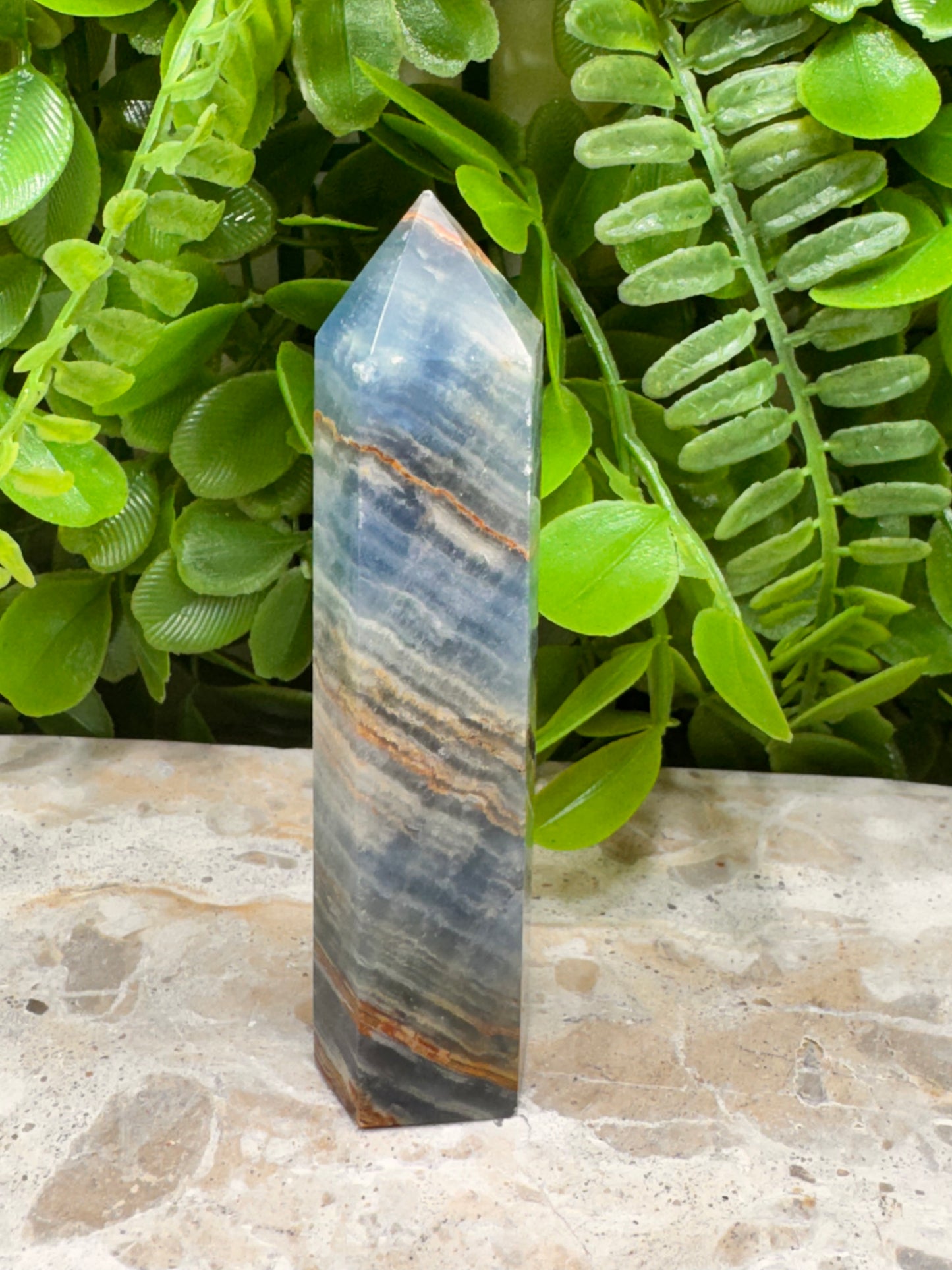 Blue Banded Onyx Point 99g