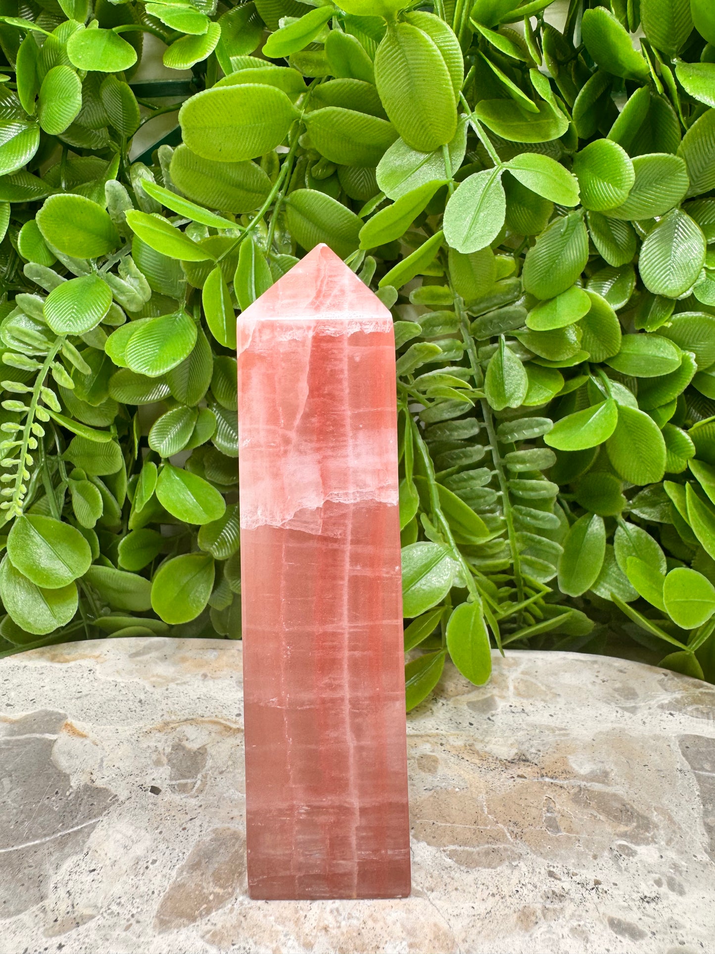 Rose Calcite Tower 282g
