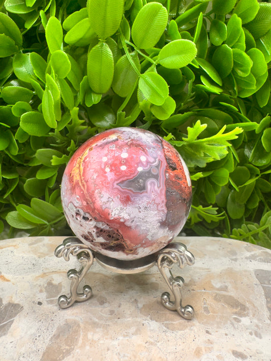 Mexican Agate Sphere 374g