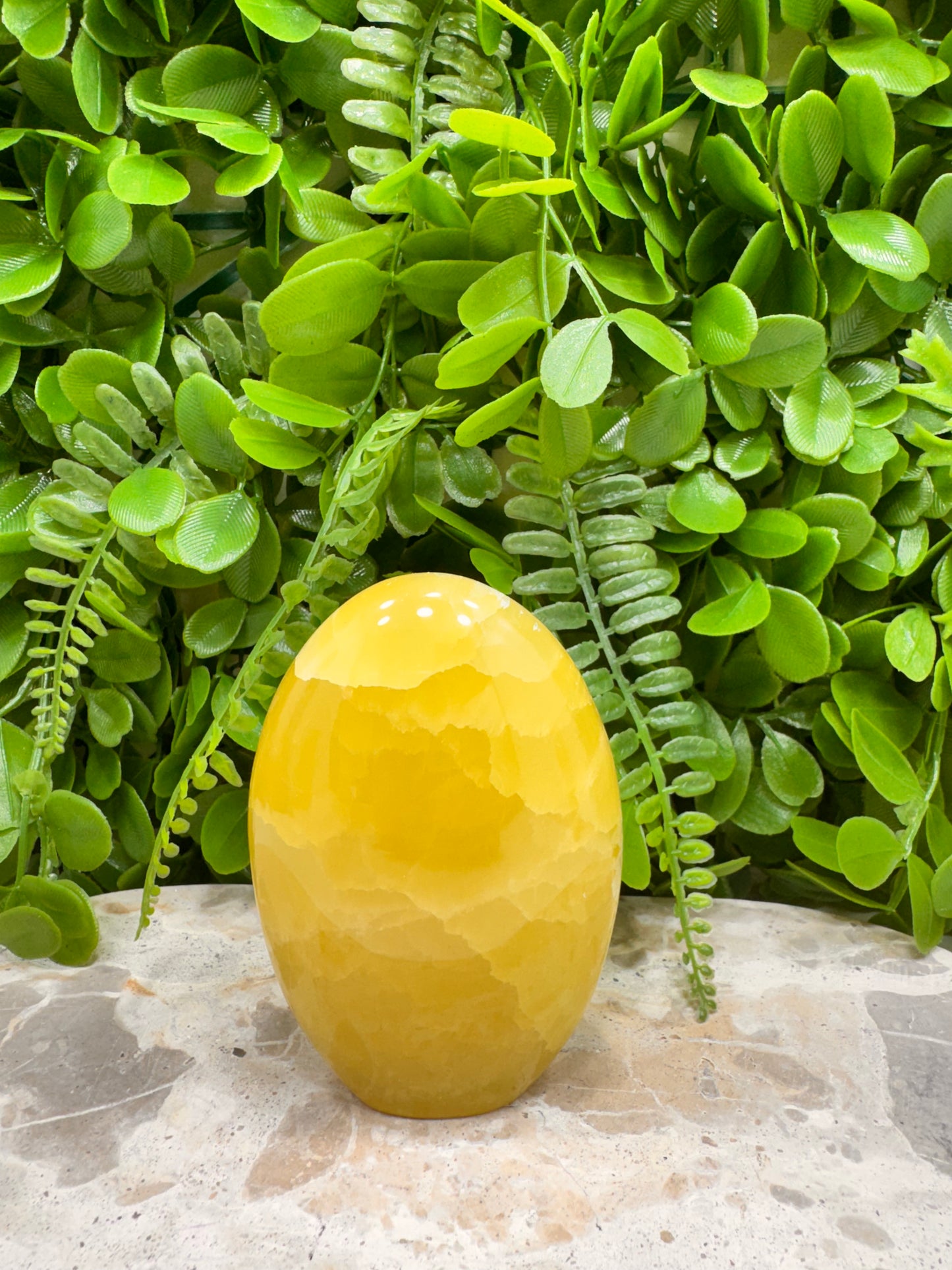 Standing Lemon Calcite 396g