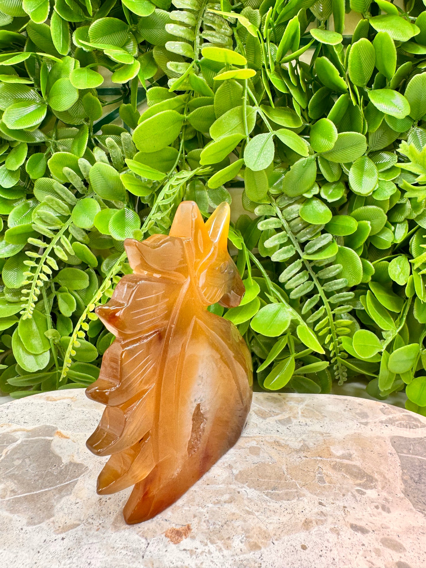Druzy Agate Unicorn 244g