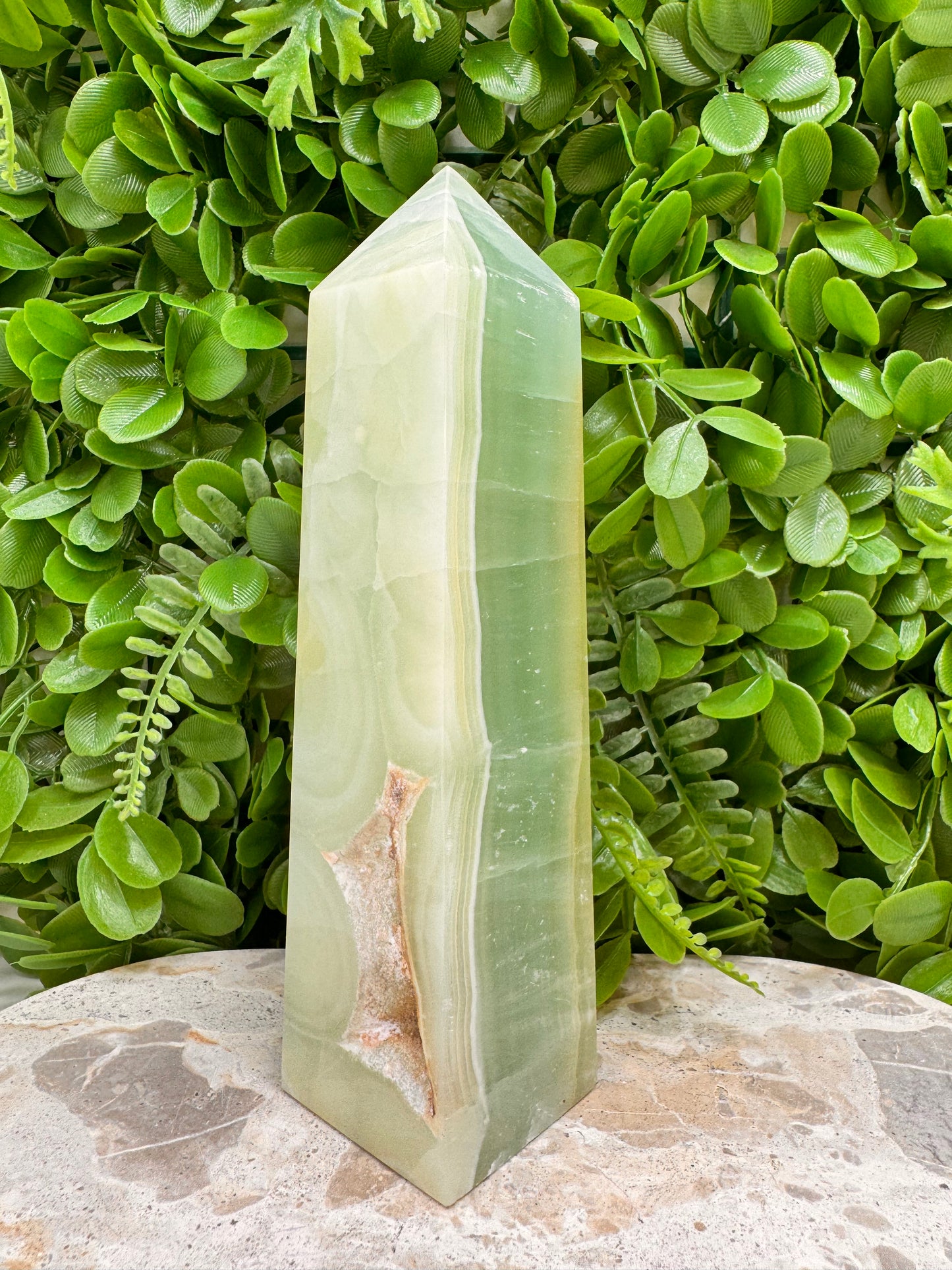Pistachio Calcite Tower 994g