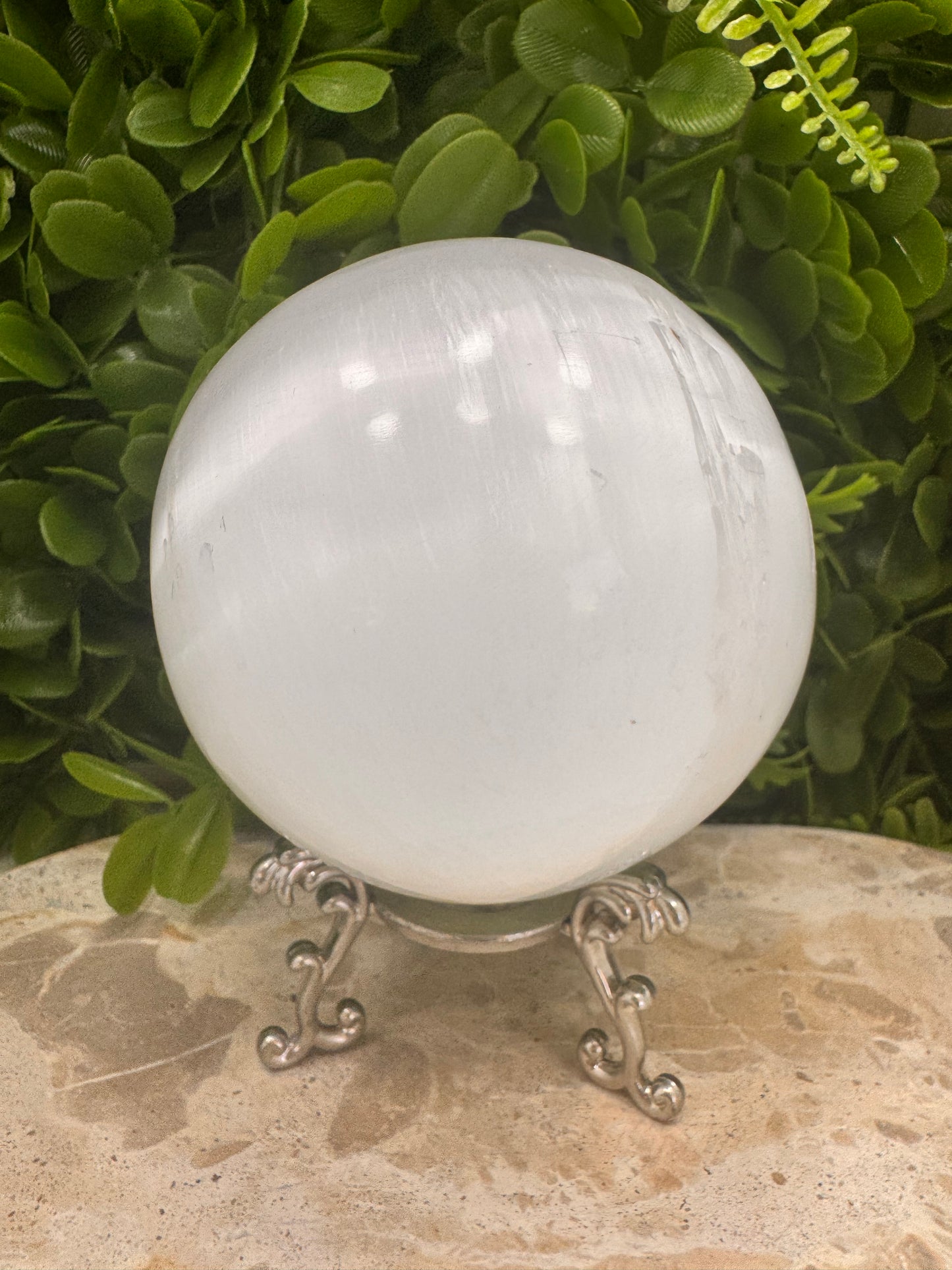 Selenite Sphere 1216g