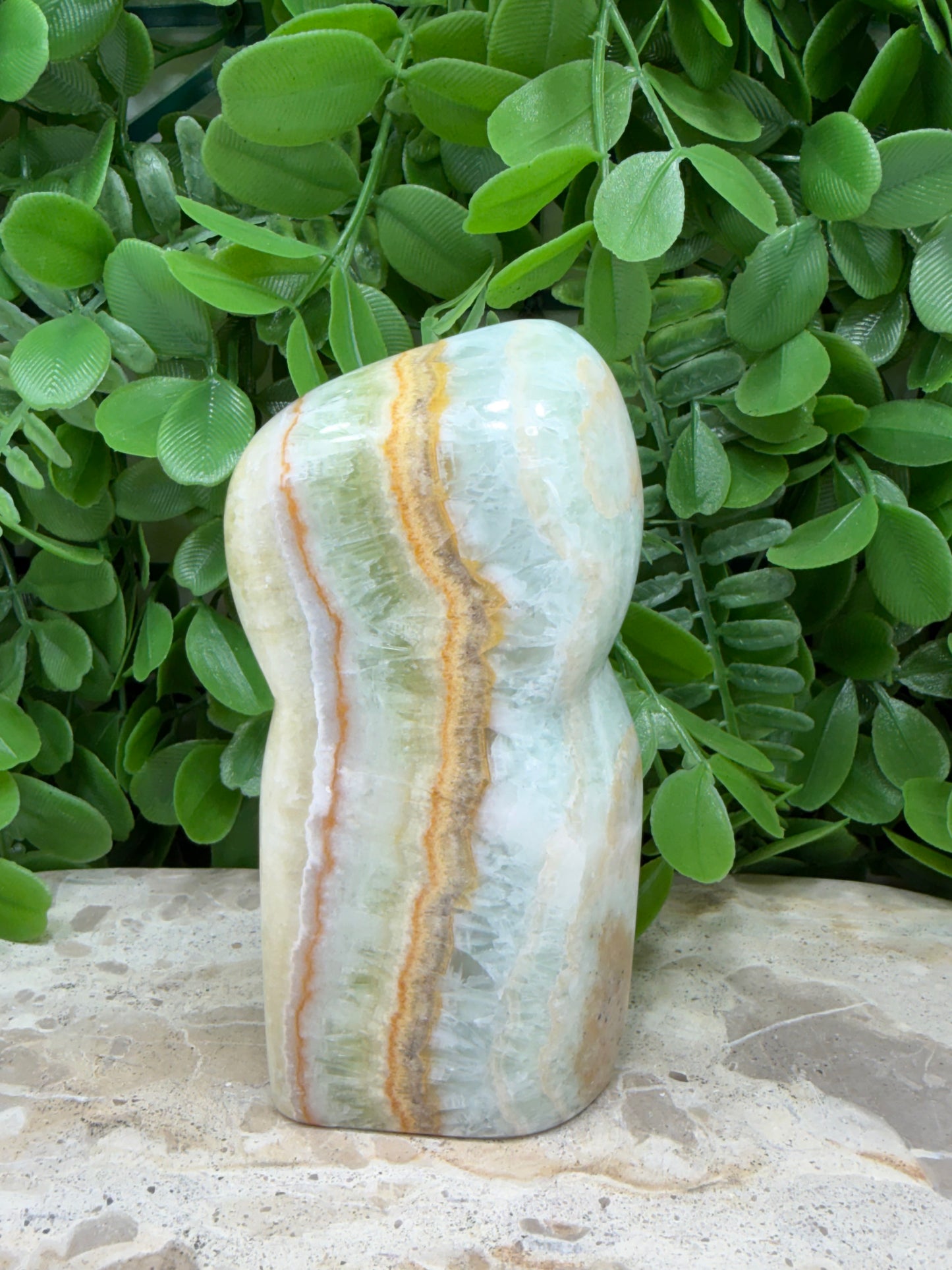 Ocean Green Calcite Freeform 404g
