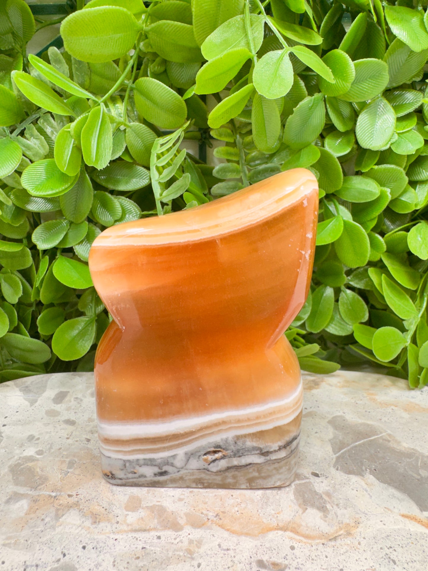 Banded Honey Calcite Freeform 482g