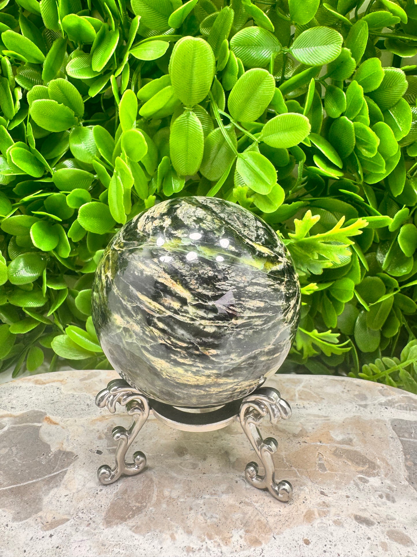 Nephrite Jade Sphere 604g