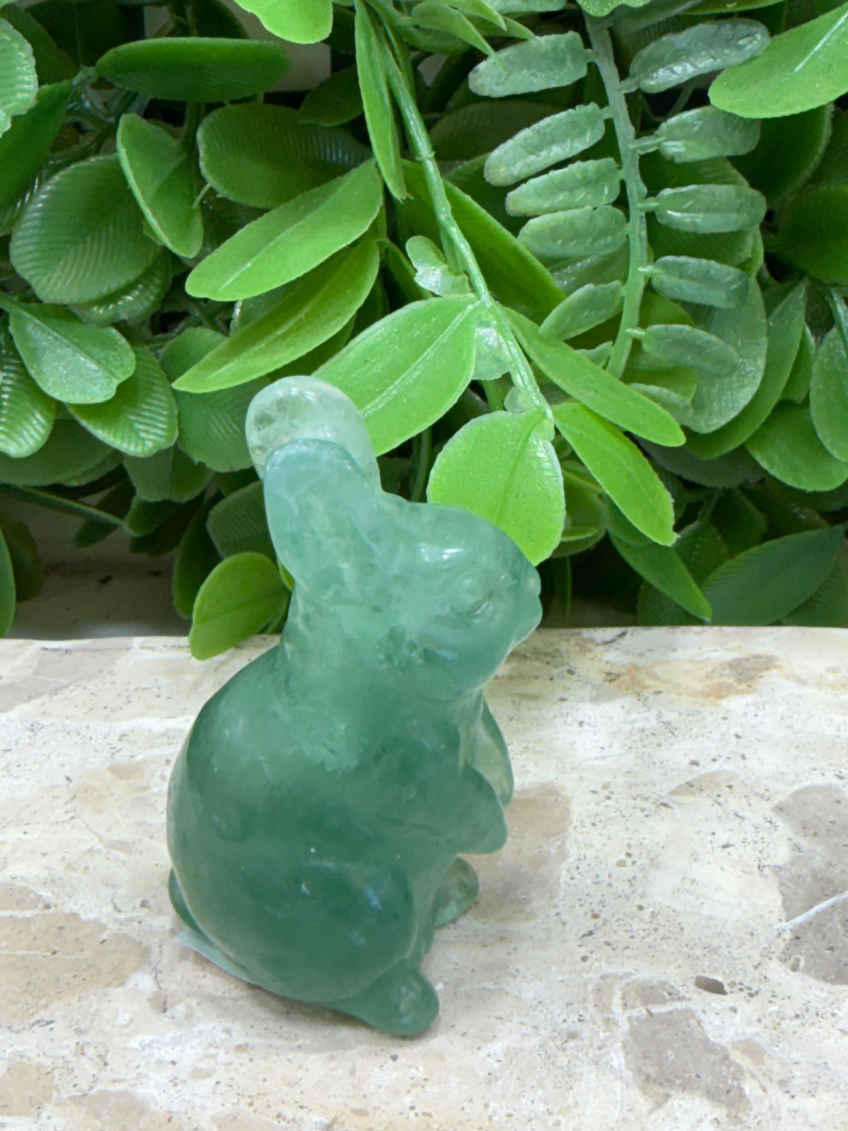 Green Fluorite Rabbit 72g | Clarity • Focus • Balance