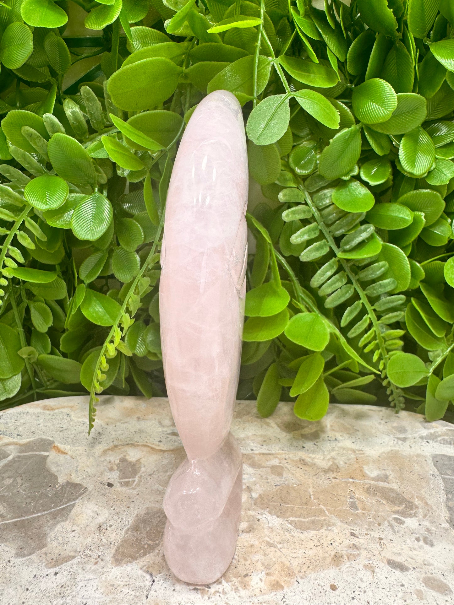 Rose Quartz Moon 348g