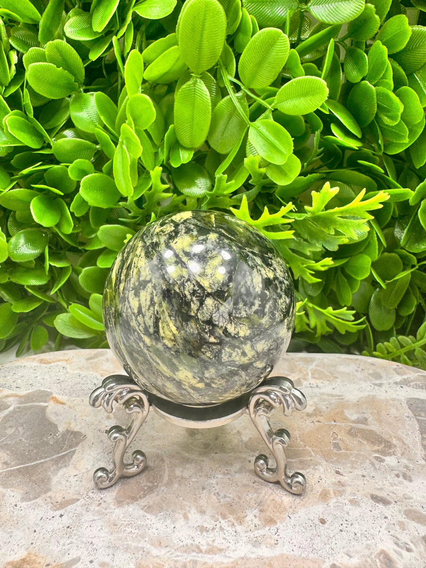 Nephrite Jade Sphere 378g