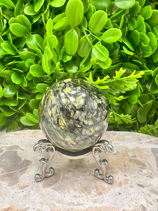 Nephrite Jade Sphere 378g