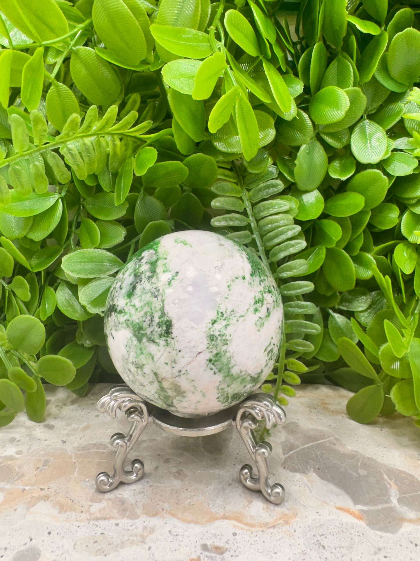 Green Apple Jadeite Sphere 534g
