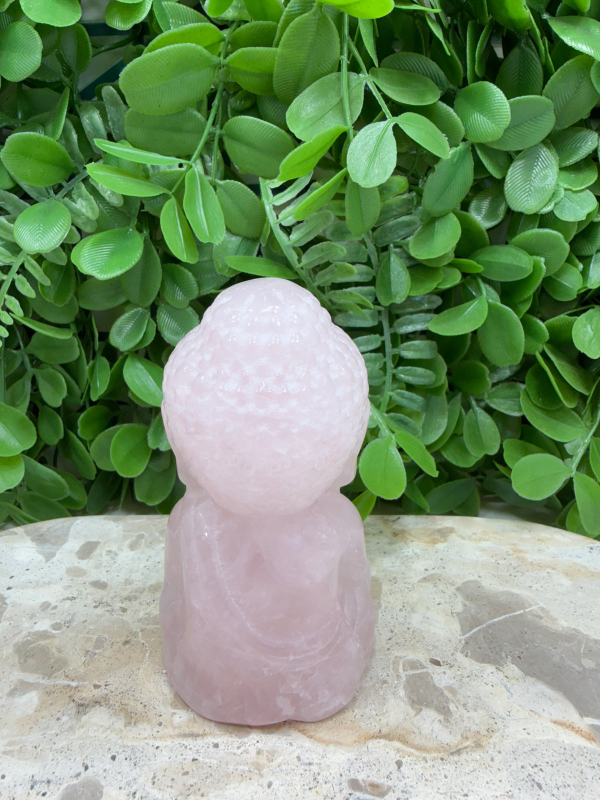 Rose Quartz Buddha 342g | Love • Compassion • Healing