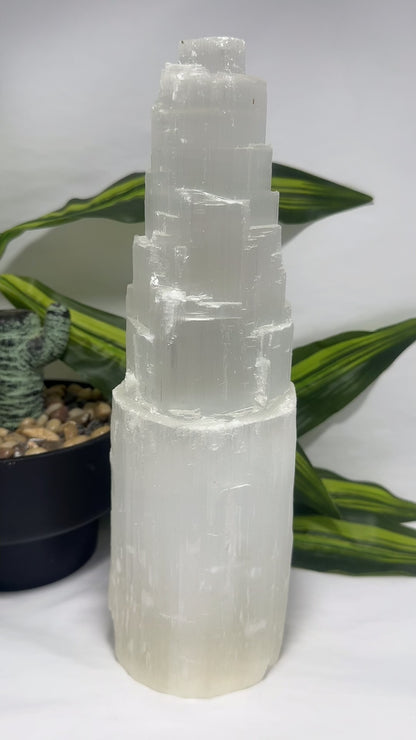 Large Selenite Tower with light base 2.4kgs