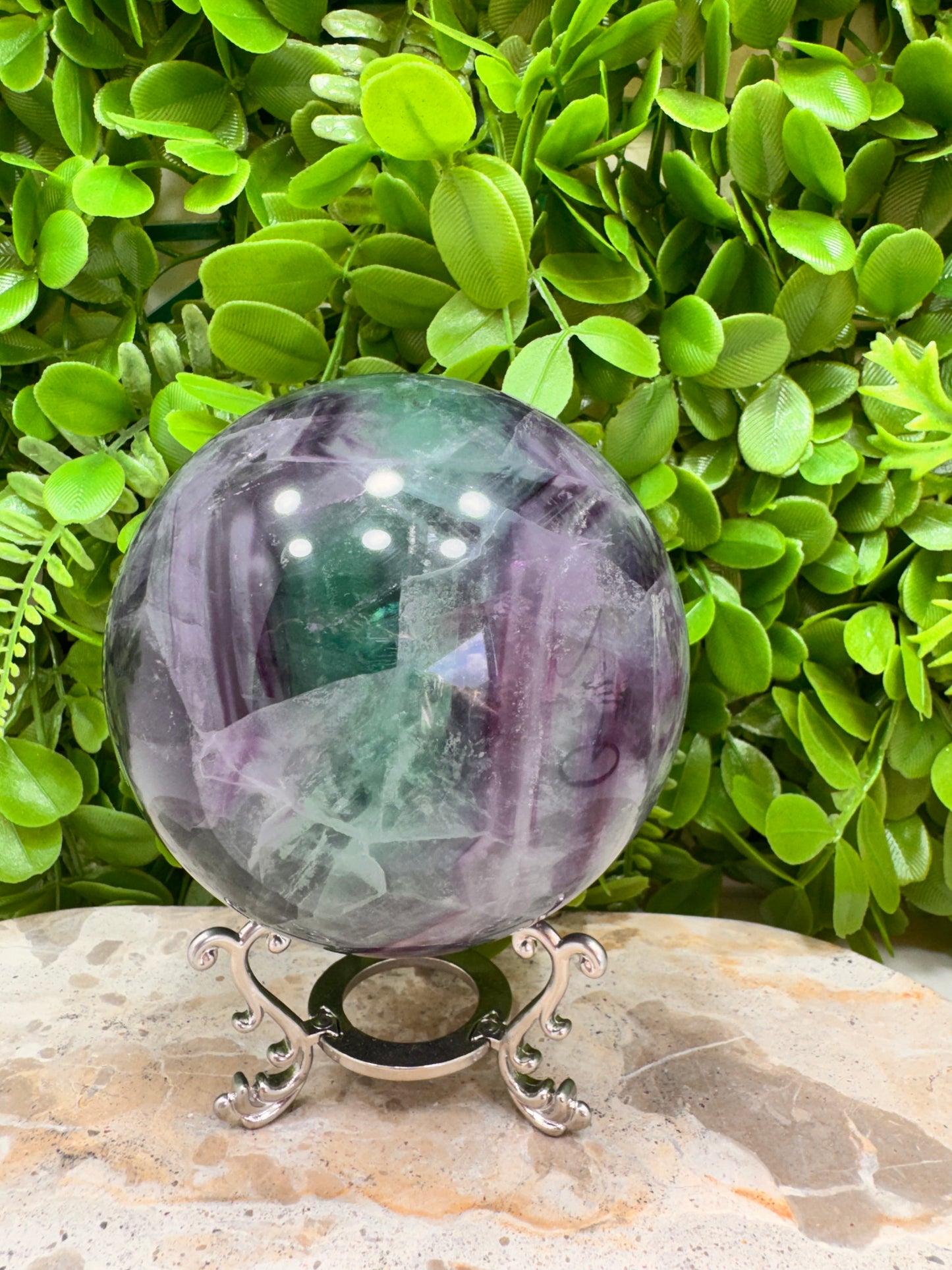 Fluorite Sphere 1598g