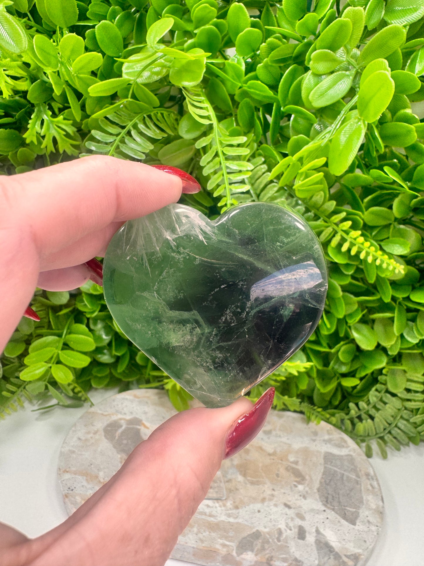 Fluorite Heart 124g