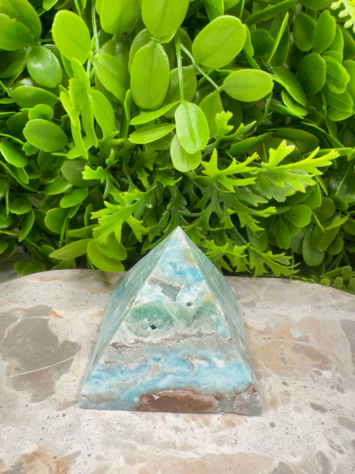 Aragonite & Smithsonite Pyramid 374g