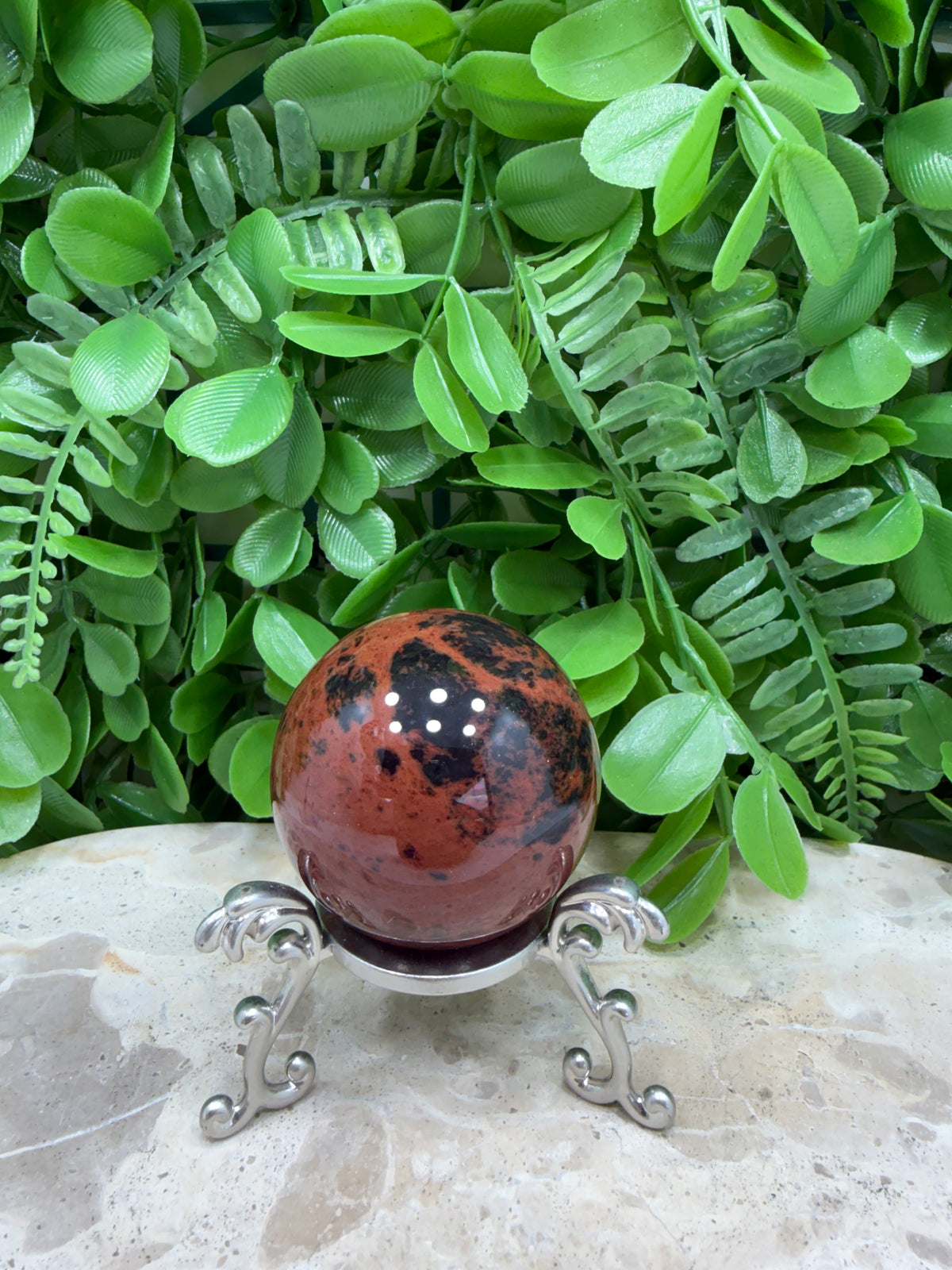 Mahogany Obsidian Sphere | Grounding • Strength • Protection