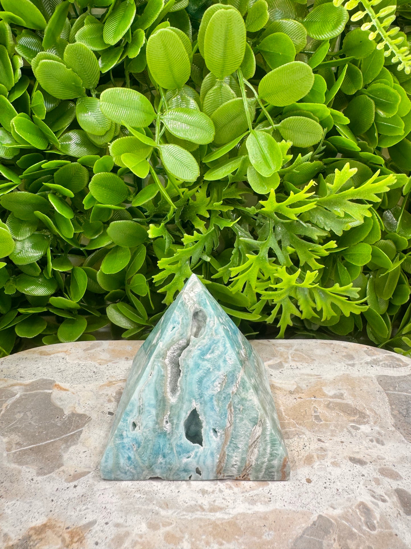 Aragonite & Smithsonite Pyramid 302g