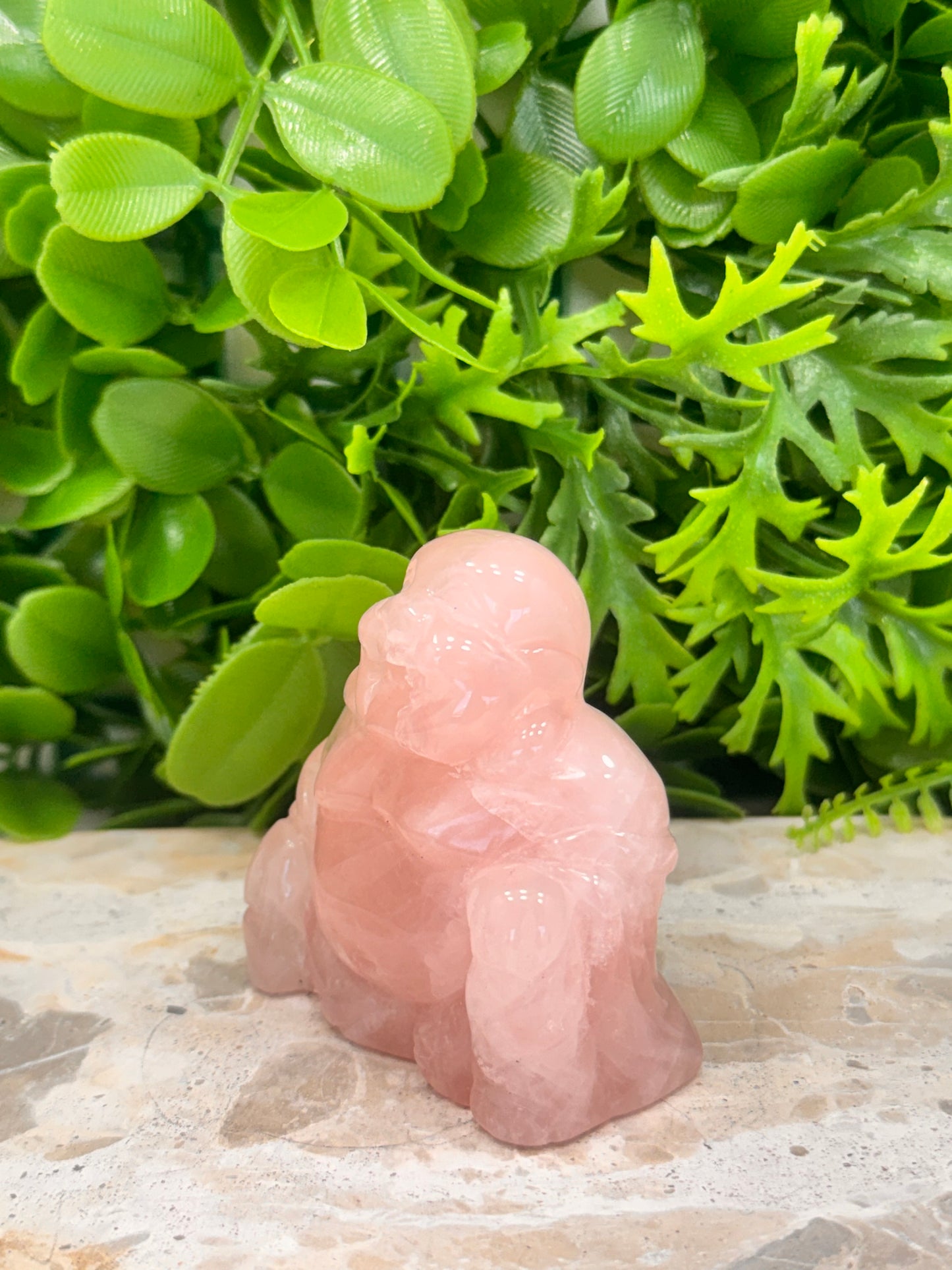 Rose Quartz Buddha 206g