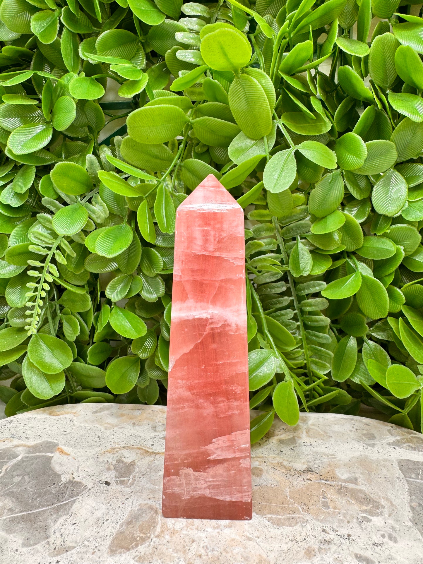 Rose Calcite Tower 306g