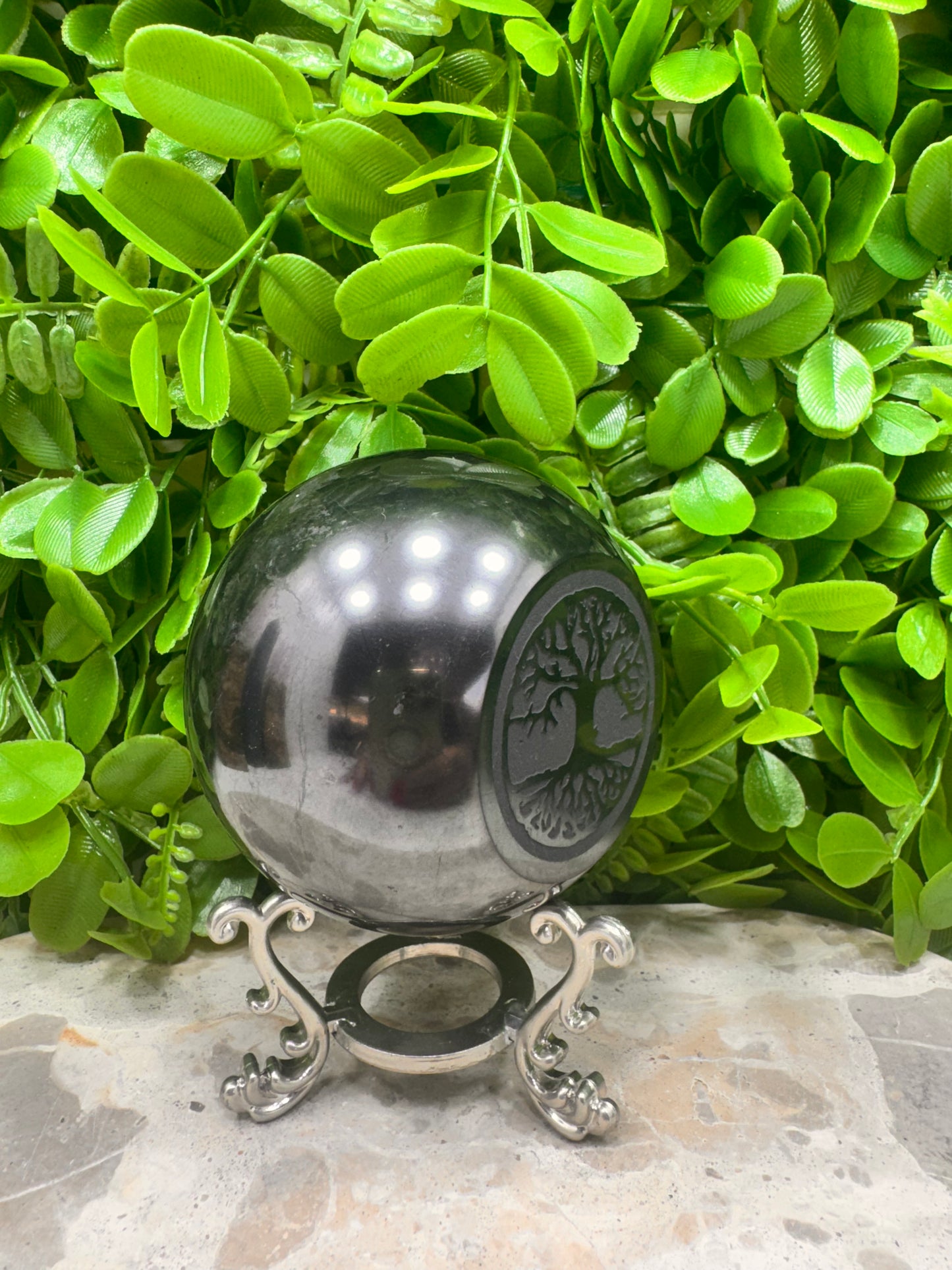 Shungite Tree of Life Sphere 652g
