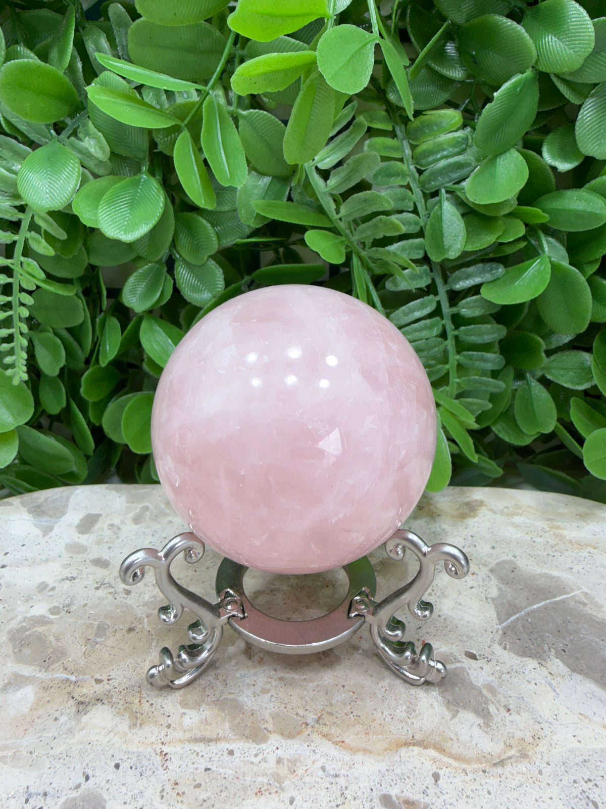 Rose Quartz Sphere | Love • Compassion • Healing