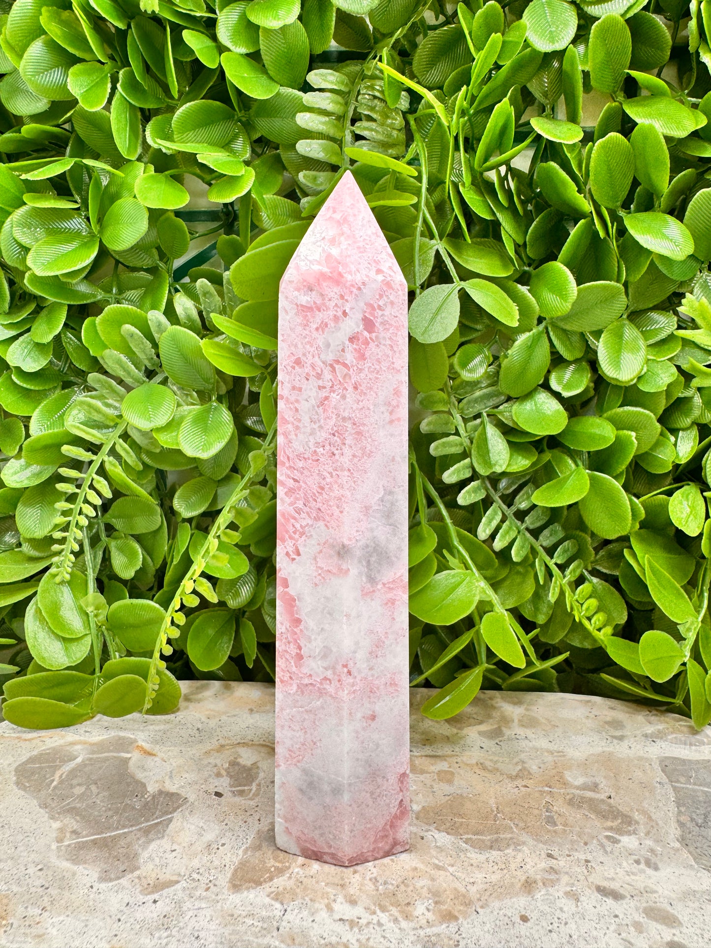 Pink Opal Tower 489g