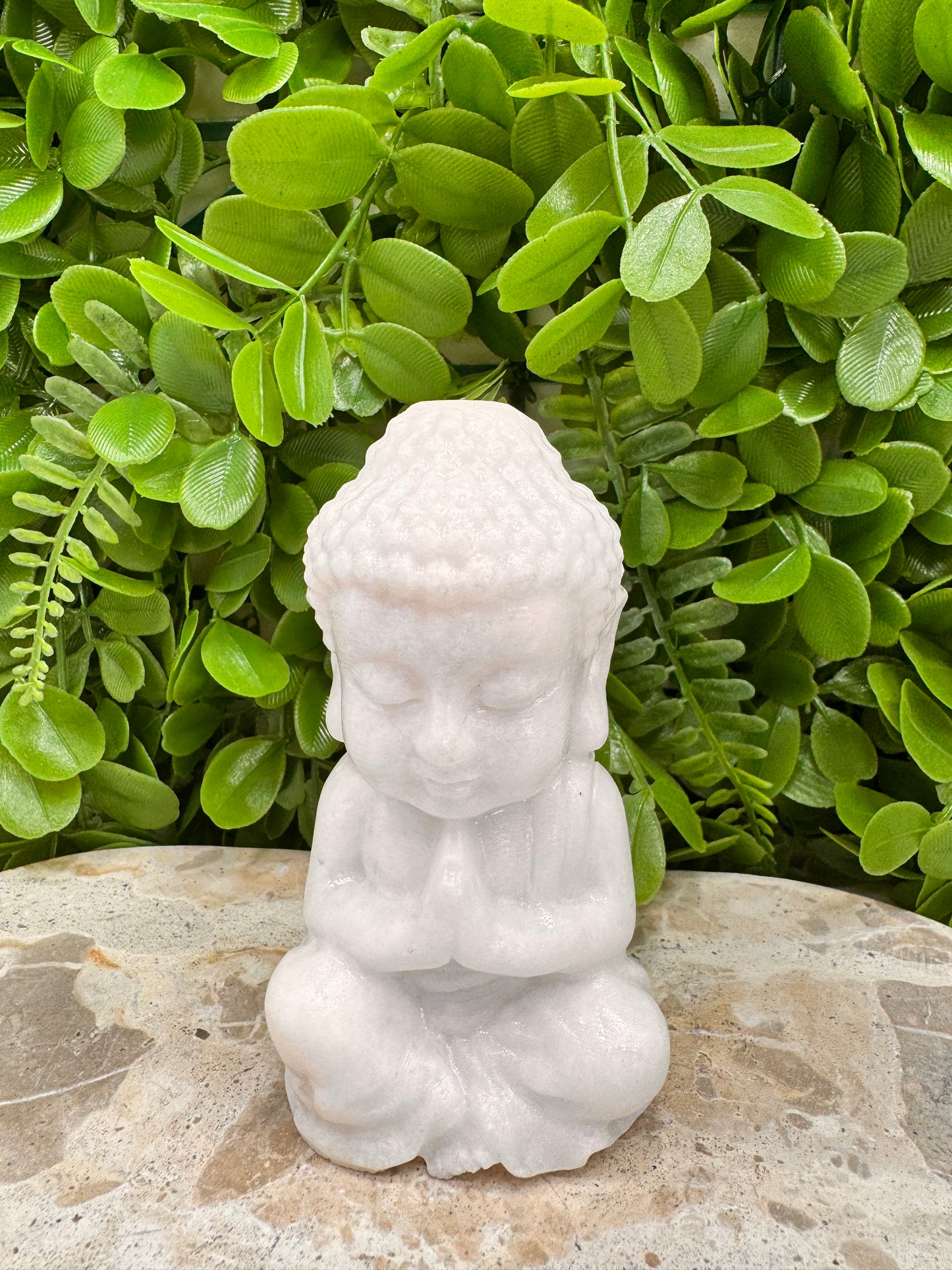 White Jade Buddha 504g