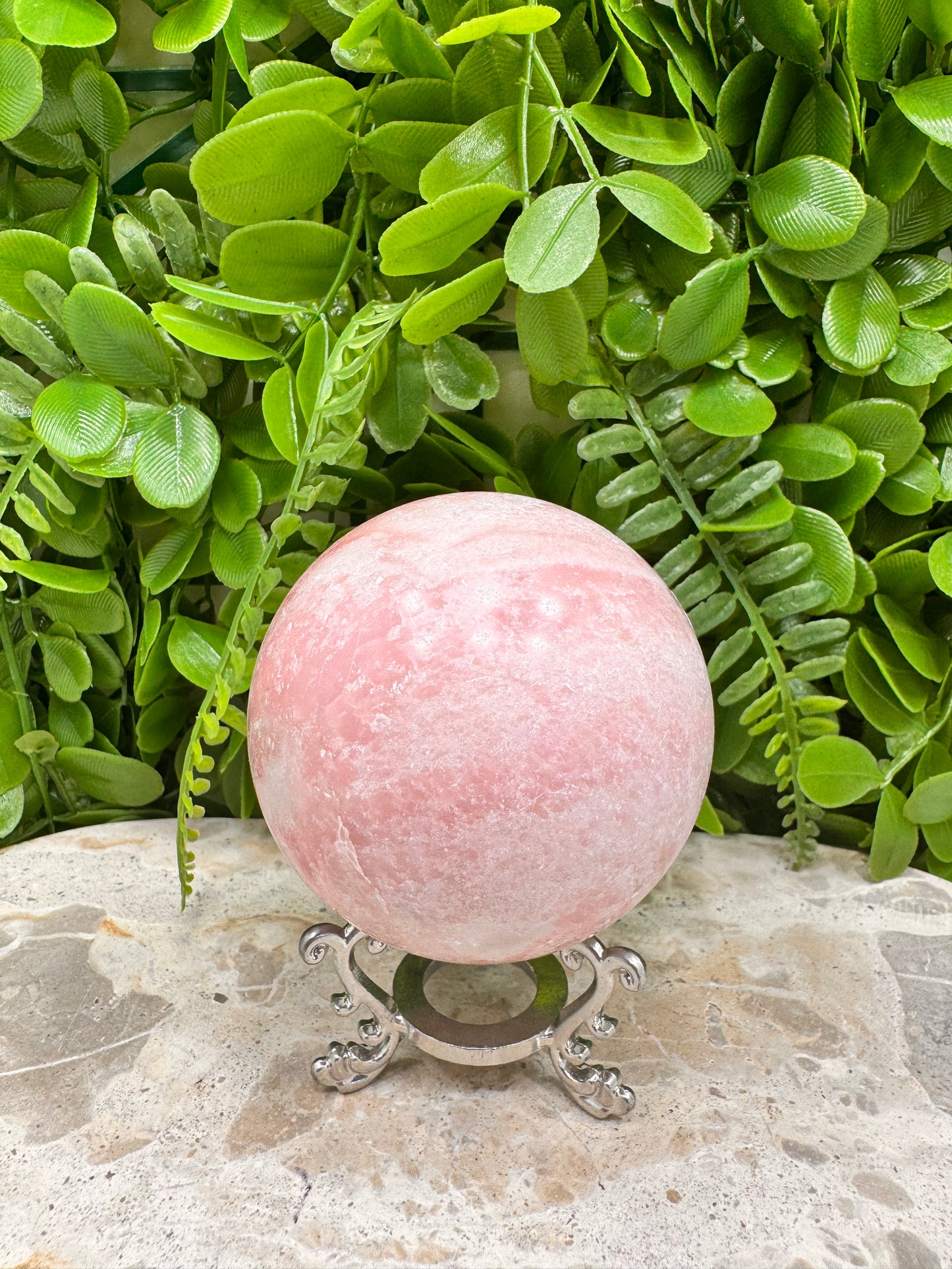Pink Opal Sphere 497g