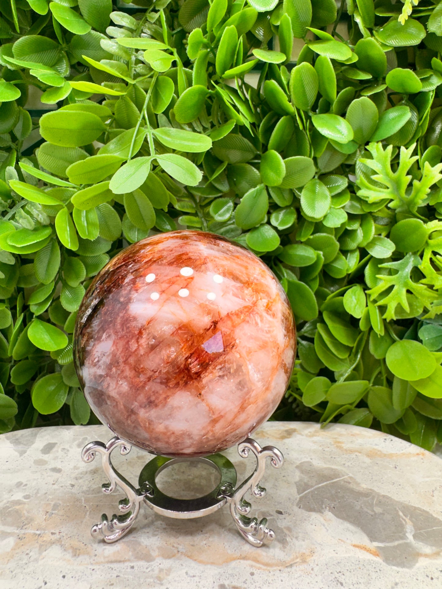 Fire Quartz Sphere 759g