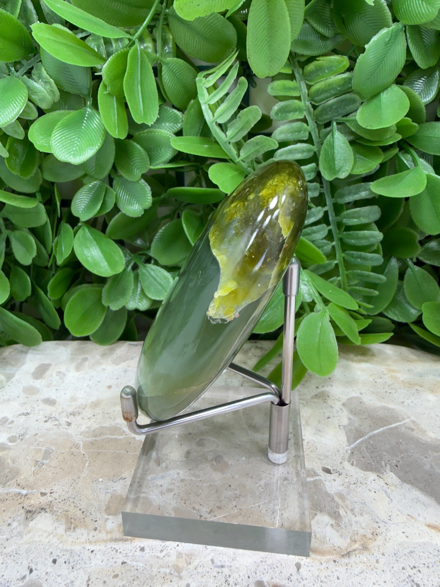 Green Jade Palm Stone 168g