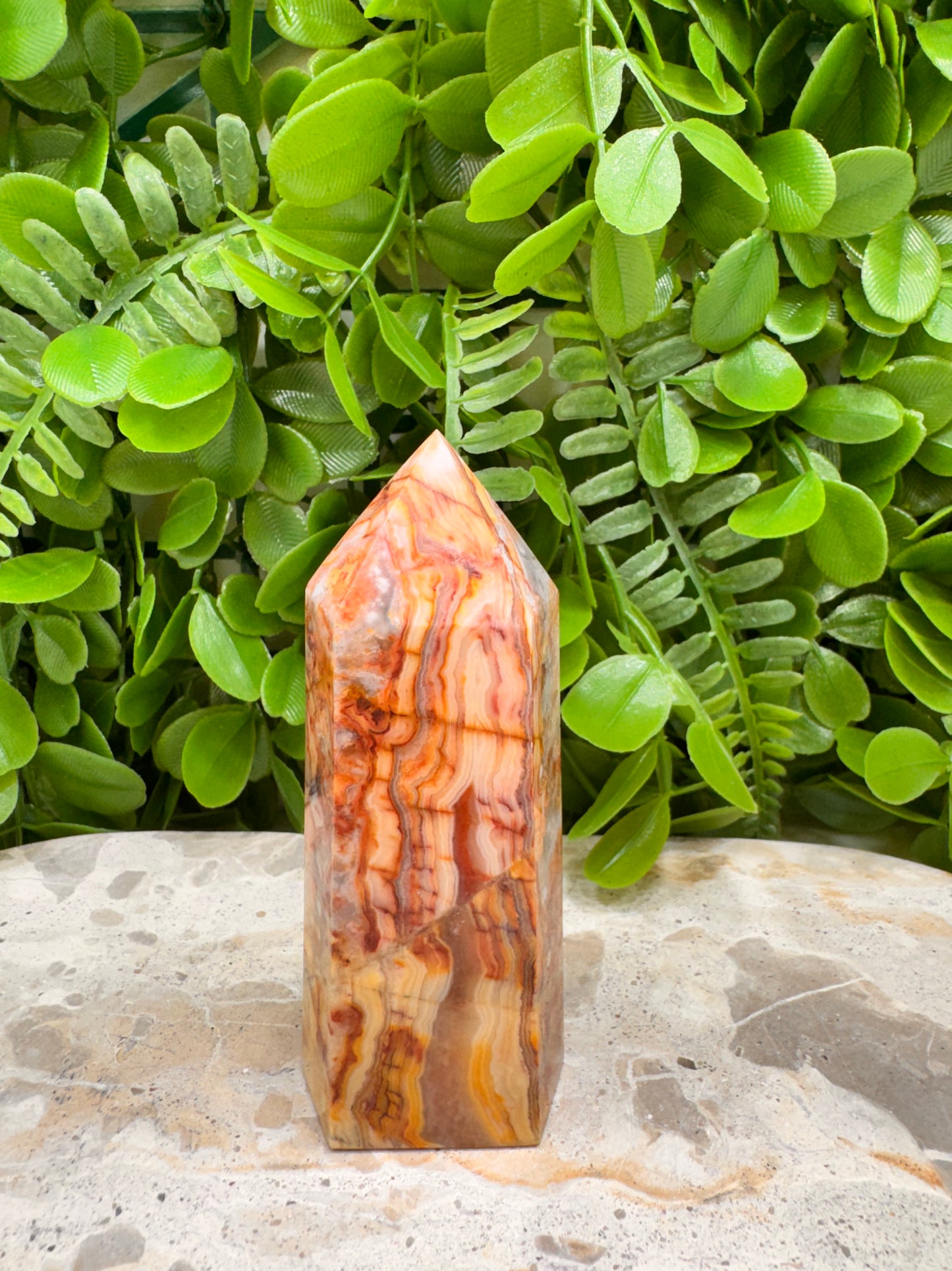 Crazy Lace Agate Tower 224g