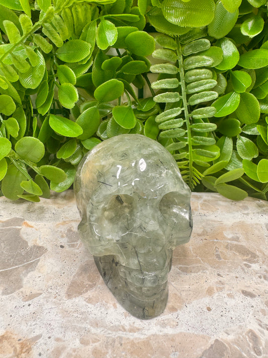 Prehnite Skull 482g