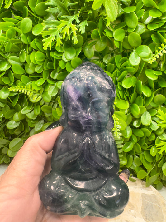 Fluorite Buddha 568g