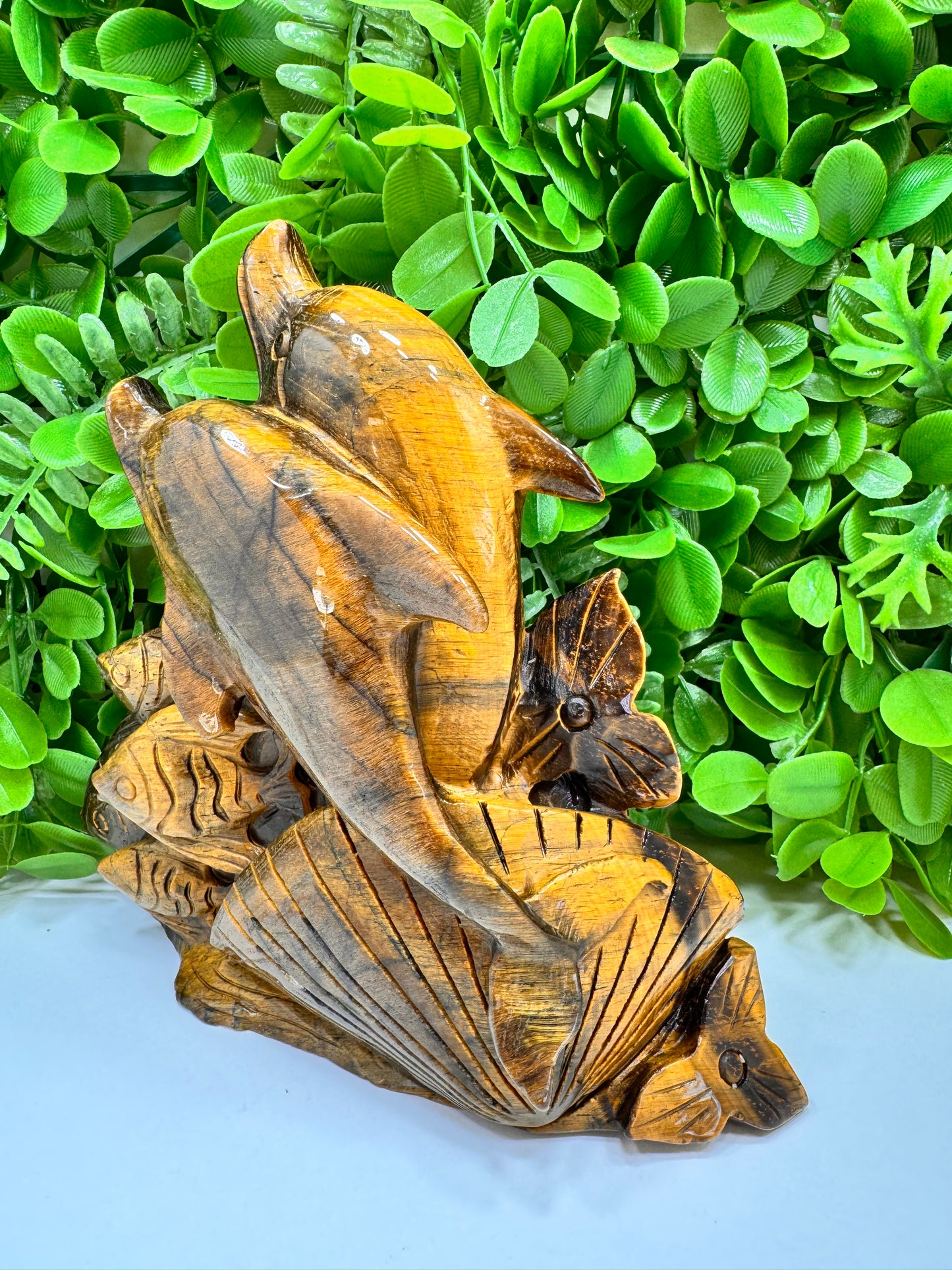 Tigers Eye Dolphin  1774g