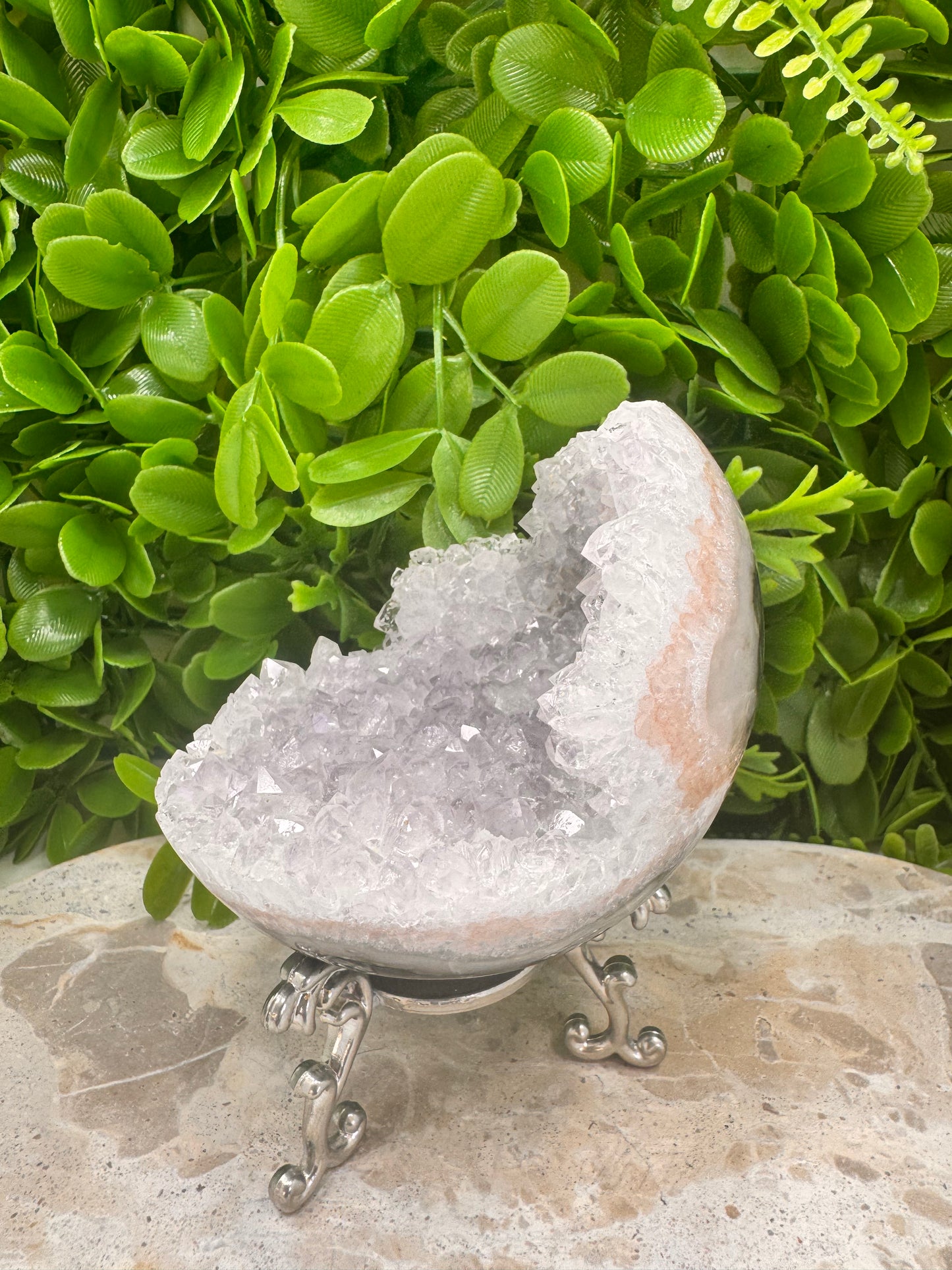 Druzy Amethyst Half Sphere 568g