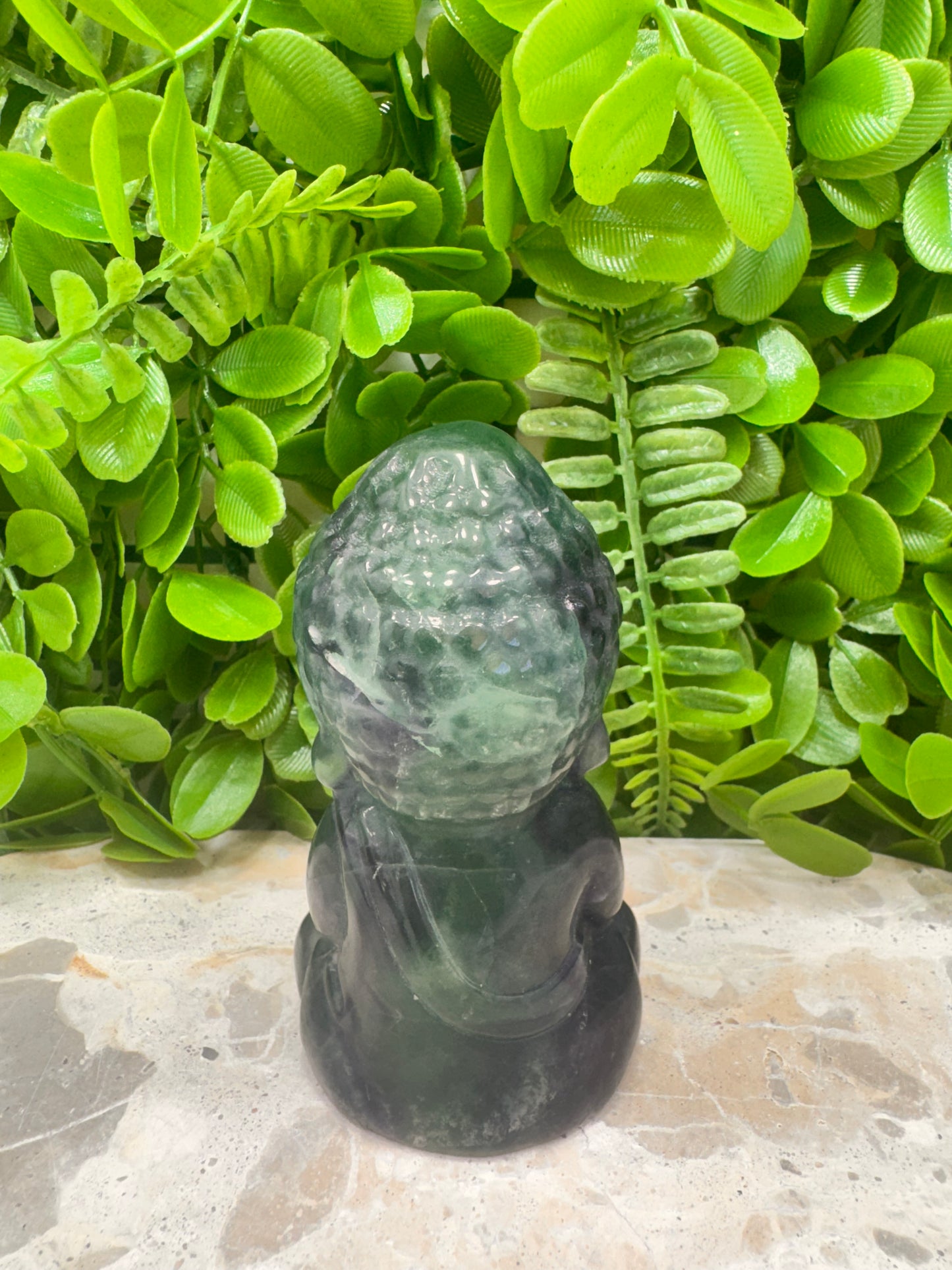 Fluorite Buddha 386g